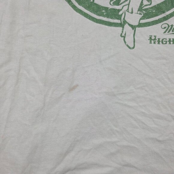 Miller High Life Womens XS White Shirt Casual Going Out Outdoors Short Sleeve - Picture 4 of 9